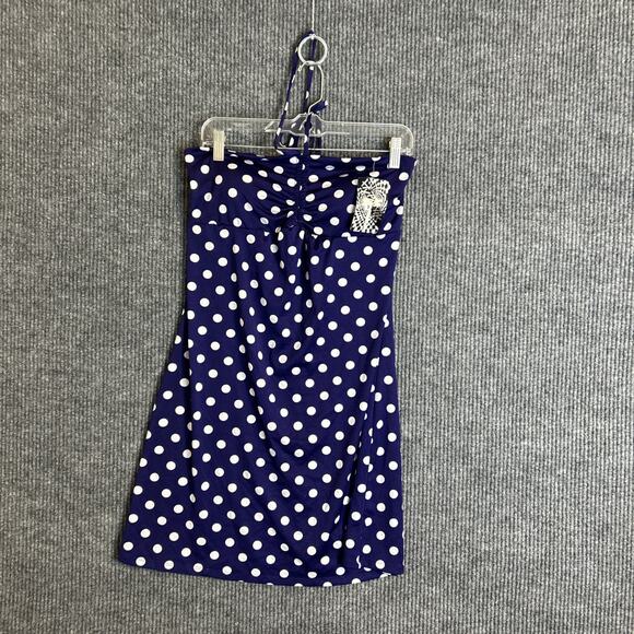 Hypnotik Womens Swim Dress Size XL Purple Polka Dot No Bottoms New Beach - Picture 1 of 7